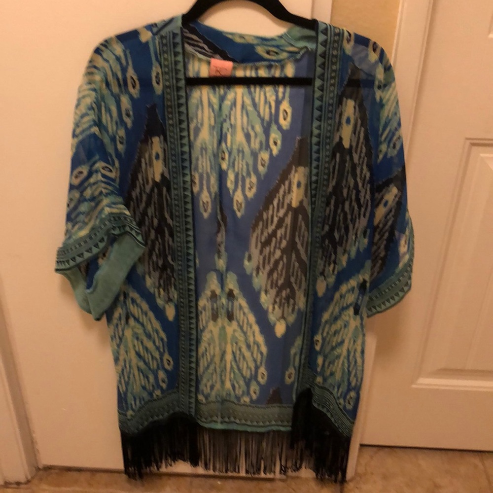 Sheer cover blouse